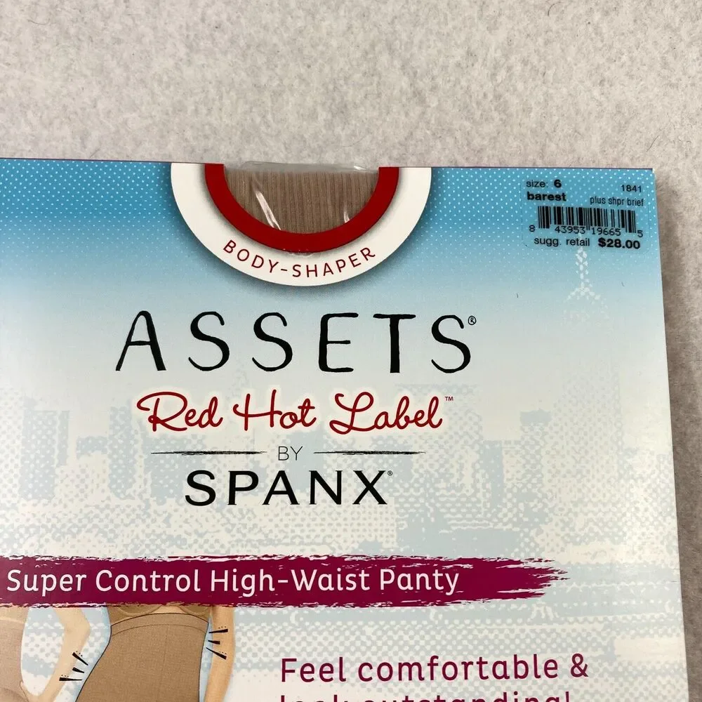 Spanx Assets Red Hot Label Body Shaper Super Control‎ High Waisted Panty Size 6 - Picture 2 of 7